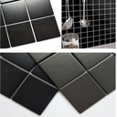 Gạch Mosaic 97x97mm men matt màu đen MHF 9708M