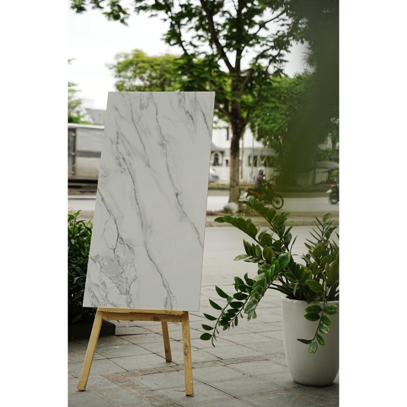 Gạch Ấn Độ KT 600x1200mm Carrara Ice