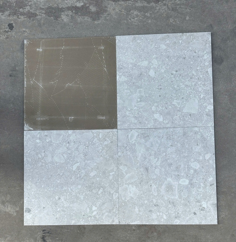 Gạch Terrazzo 600x600mm Light Grey