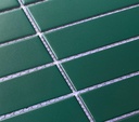 Gạch Mosaic Thẻ Xanh Lá Đậm Mờ size 32x145mm DS303