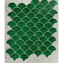 Gạch Mosaic Vảy Cá Men Rạn Xanh Đậm MHF 9508