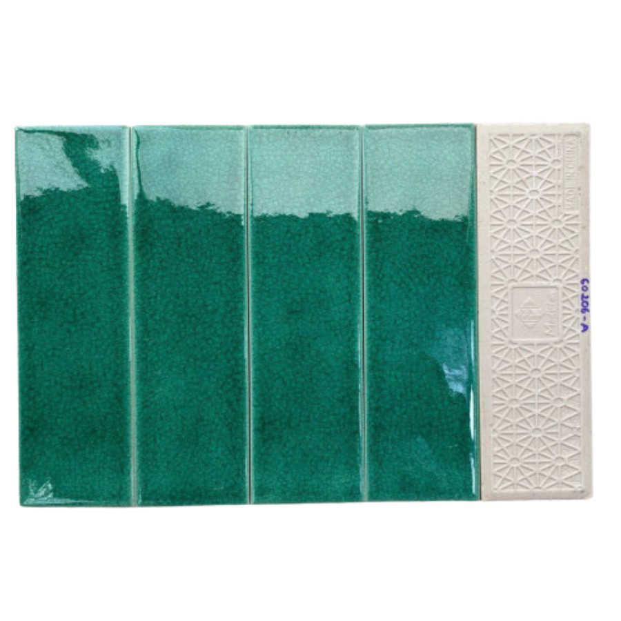 Gạch gốm men rạn KT 60x200mm xanh ngọc MBL60206-A