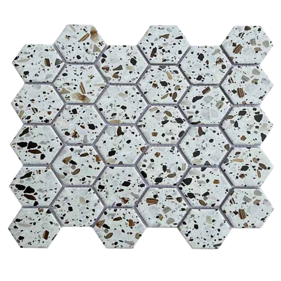 Gạch Mosaic Lục Giác Họa Tiết PP59M66