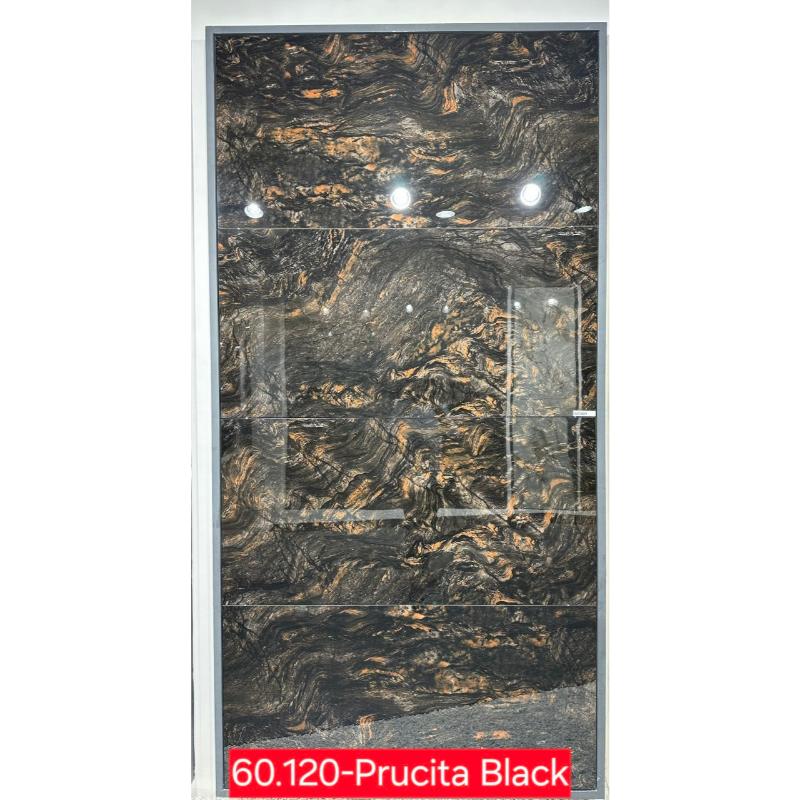 Gạch Ấn Độ KT 600x1200mm Prucita Black