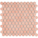 Gạch Mosaic Bi Tròn Men Bóng Màu Hồng 28EB-99