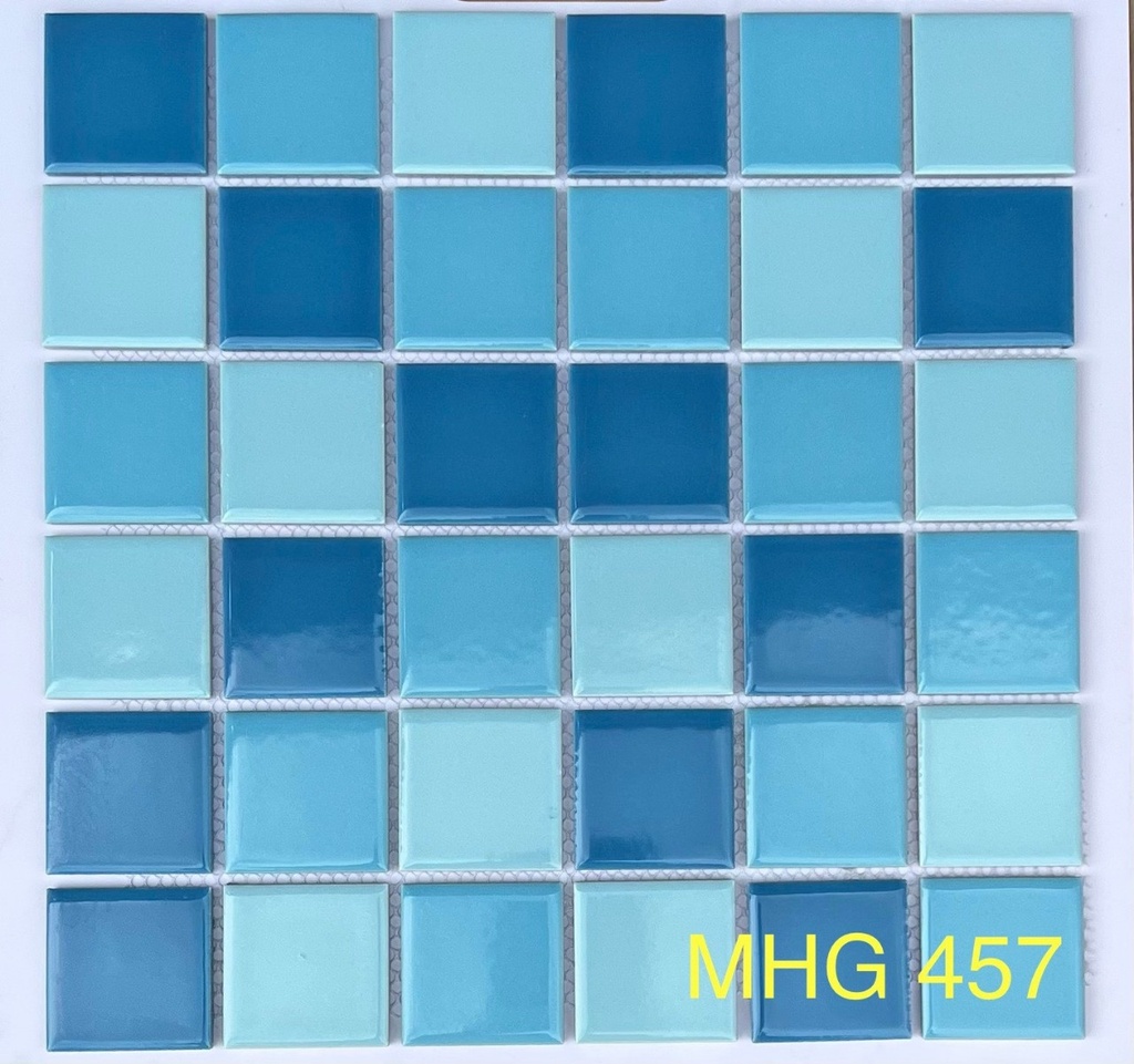 Gạch Mosaic gốm men trơn 48x48x6mm MHG 457