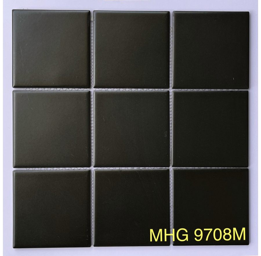Gạch Mosaic 97x97mm đen mờ MHF 9708M