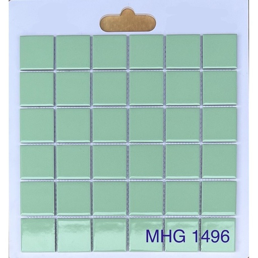 [MHG 1496] Gạch Mosaic gốm xanh 48x48mm MHG 1496