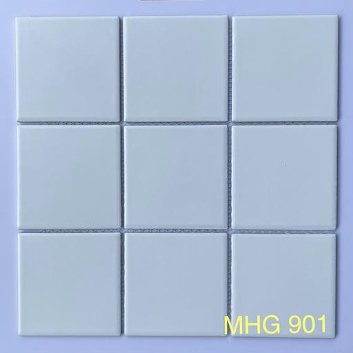 [MHG 901] Gạch Mosaic gốm 97x97mm trắng mờ MHG 901