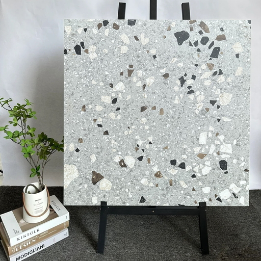 [Grey] Gạch Terrazzo 600x600mm Grey