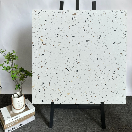 [White] Gạch Terrazzo 600x600mm White