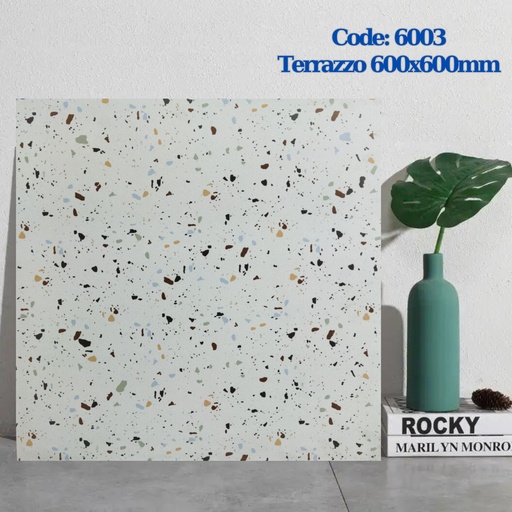 [6003] Gạch Terrazzo 600x600mm Men Matt 6003