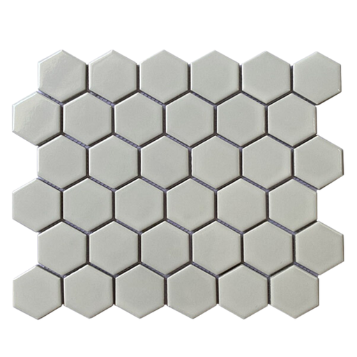 [MHG 951] Gạch Mosaic Lục Giác Trắng Bóng MHG 951
