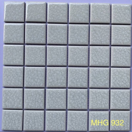 [MHG 932] Gạch Mosaic gốm xanh viên 48x48mm mã MHG 932