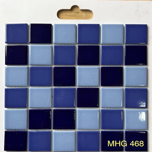 [MHG 468] Gạch Mosaic gốm men trơn 48x48x6mm MHG 468