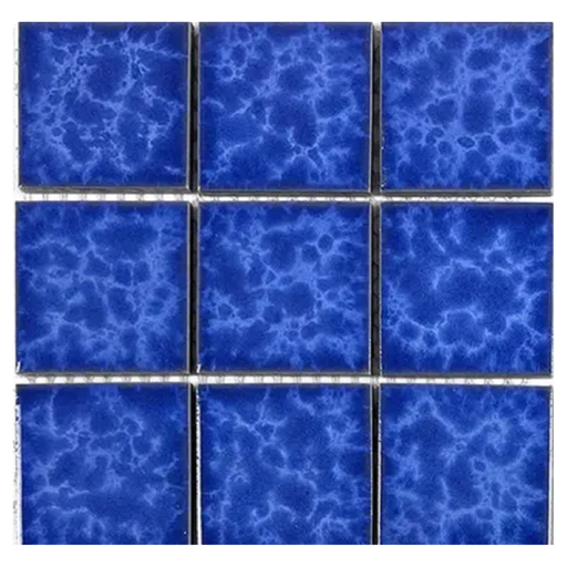 [OV101088] Gạch Mosaic 100x100mm men rạn màu xanh OV101088