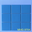 Gạch Mosaic gốm 97x97mm xanh dương mờ MHG 9704