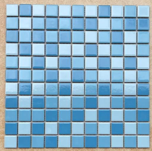 [MHG 257] Gạch Mosaic gốm men trơn 25x25x6mm MHG 257