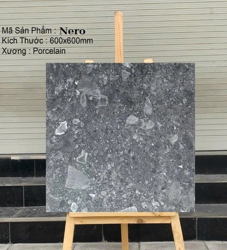 Gạch Terrazzo 600x600mm Nero