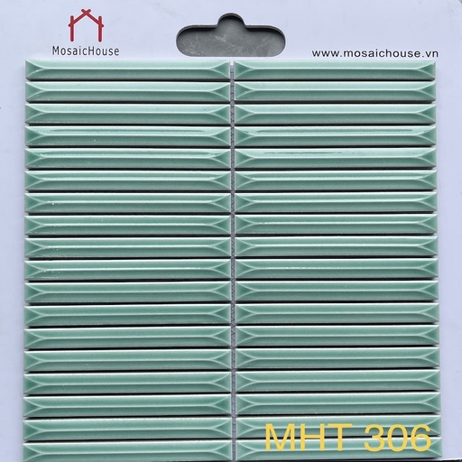 [MHT306] Gạch Mosaic Que Đũa MHT 306 Màu Xanh Ngọc