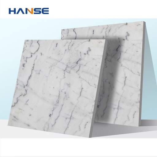 [115186561] Gạch đá cẩm thạch Carrara trắng thiết kế hiện đại 50x50 bề mặt bóng