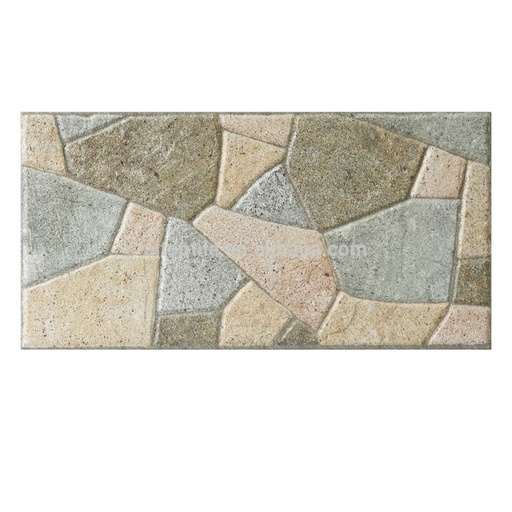 [100353388544] Gạch ốp tường in phun gốm thiết kế xếp đá 15x30cm