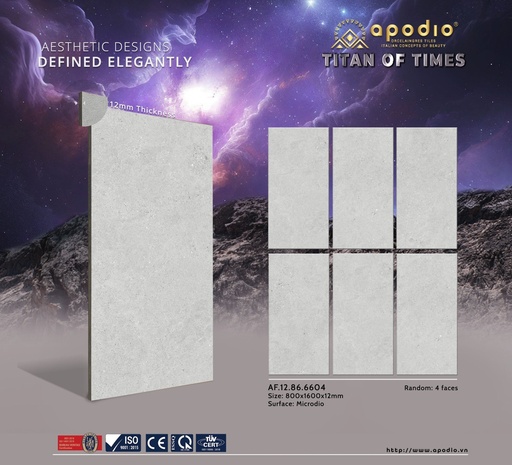 [AF.12.86.6604] Gạch Apodio 80x160 AF.12.86.6604 dày 12mm (Bottega Stone)