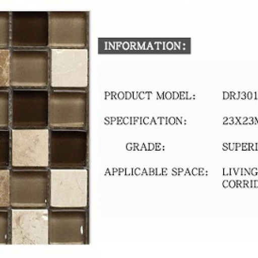 [DAISANB2B_G_17948200] Gạch Mosaic ốp tường nhà tắm DRJ301