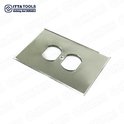 [106065403062] Bảng che công tắc gương chuyên nghiệp, trang trí, một cần gạt, hai lỗ cắm, chất liệu acrylic