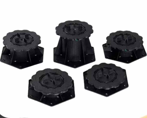 [106121404347] Hệ thống chân đế điều chỉnh bằng PVC chất liệu PP, nâng sàn với phụ kiện lát sàn