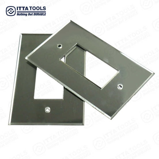 [106064350900] Bảng Tấm Phản Quang Acrylic Trơn Trong Suốt Cao Cấp 1 Cụm Công Tắc Ánh Sáng