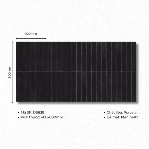 [DS839] Gạch ốp lát 400x800 mã DS839 (1thùng/ 1.92m2/ 6v/ 36,5kg)