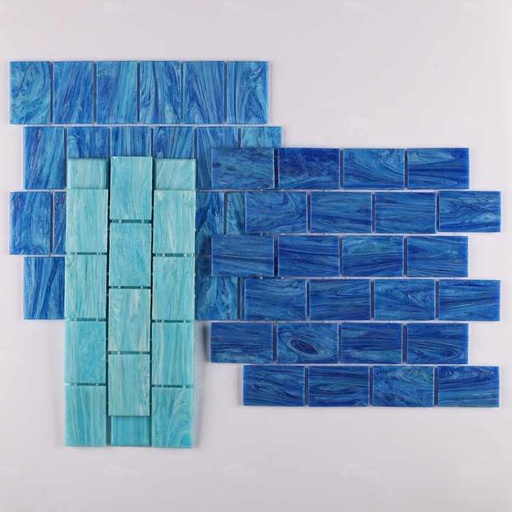 [106968391890] Gạch Mosaic Kính Óng Ánh Xanh Hồ Bơi Bluwhale