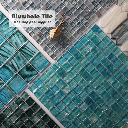 [104721035488] Gạch Mosaic Kính Màu hổ phách Bluwhale