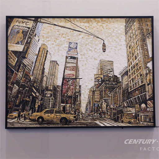 [106667070605] Gạch khảm đá và cỏ thủ công cao cấp trang trí tường phòng khách