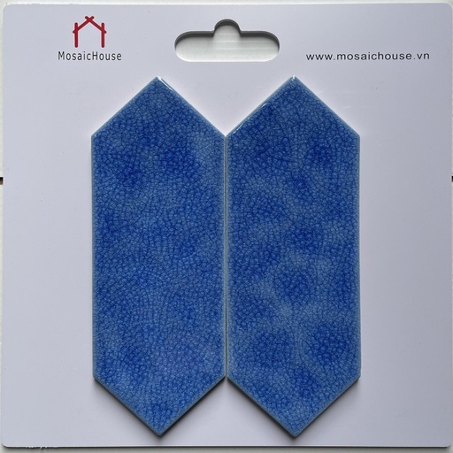 [MHGD18] Gạch Thẻ mũi tên 100x300mm màu xanh dương rạn MHGD18