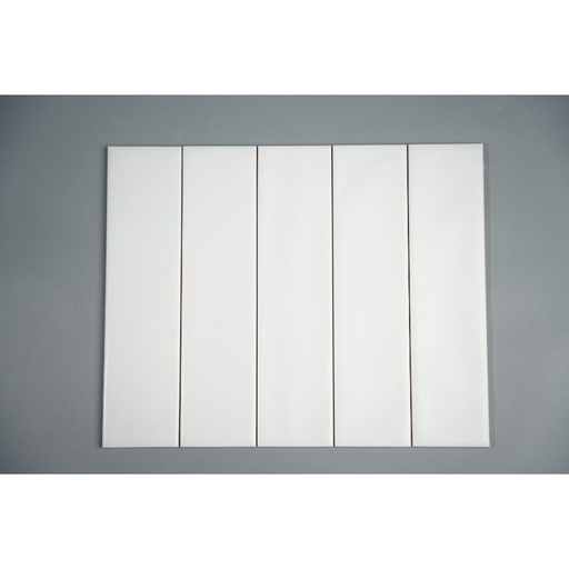 [WH0312M] Gạch thẻ trắng mờ lượn 75x300mm WH0312M