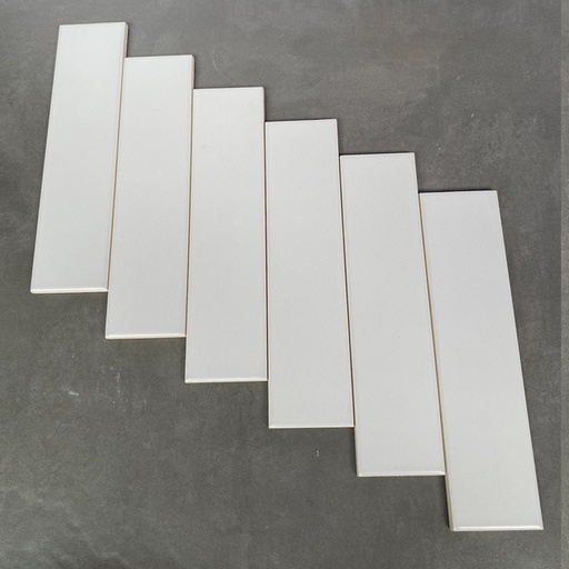 [GR0208M] Gạch thẻ Việt Nam, Trắng kem mờ phẳng, KT 50x200 mm, GR0208M, Loại 1 (1 hộp/ 100 viên/ 1m2)