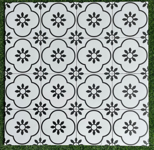 [KL-2006] Gạch Bông Trung Quốc, men mờ xương porcelain, KT 200x200, KL-2006 (1 hộp/25 viên/1m2)