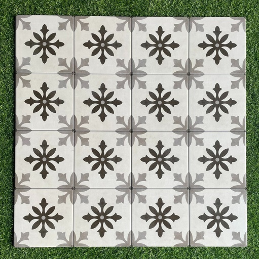 [KL-2020] Gạch Bông Trung Quốc, men mờ xương porcelain, KT 200x200, KL-2020 (1 hộp/25 viên/1m2)