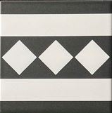 [KL2025-A] Gạch Bông Trung Quốc, men mờ xương porcelain, KT 200x200, viền KL2025-A (1 hộp/25 viên/1m2)