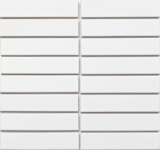 [301] Gạch mosaic trắng mờ vỉ lưới kt 32x145mm 301(3201M)