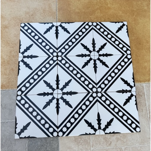 [MHB398] Gạch bông Trung Quốc, men mờ xương porcelain, KT 200x200. MHB398 (1 hộp/25 viên/1m2)