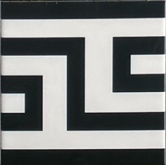 [2033A] Gạch Bông Trung Quốc, men mờ xương porcelain, KT 200x200mm, viền 2033A (1 hộp/25 viên/1m2)