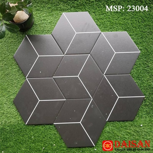 [23004] Gạch Bông Trung Quốc, men mờ xương porcelain, KT 200x230, 23004 (1 hộp/29 viên/1m2)