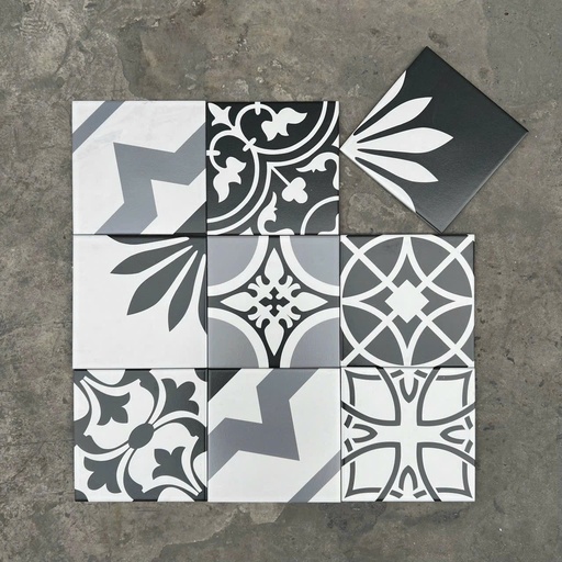 [20111 ( vỏ giấy)] Gạch bông 200x200 mã 20111 ( 25 viên/hộp)