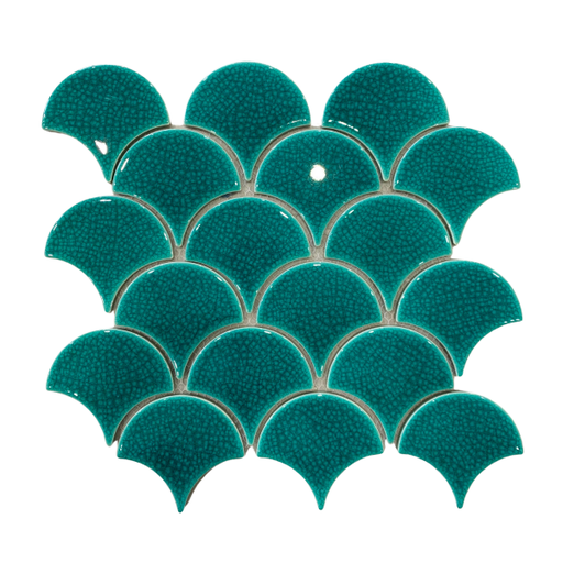 [XFB90011] Gạch Mosaic vảy cá men rạn XFB90011