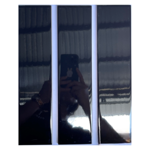 [DSH-75307B] Gạch Thẻ 75x300mm Đen Bóng Phẳng 75307B