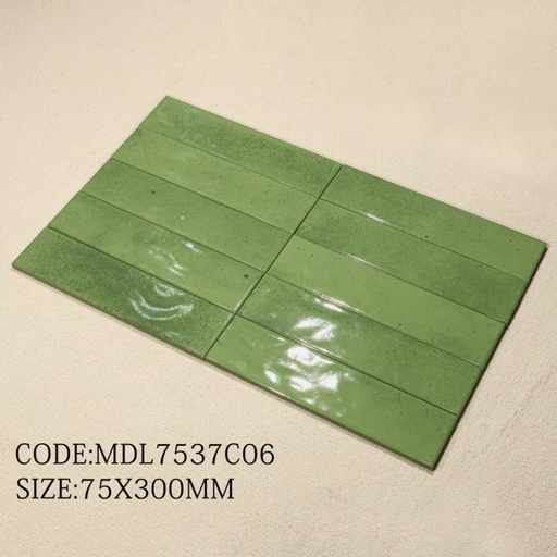 [DSH-MDL7537C06] Gạch thẻ Porcelain men bóng 75x300mm mã MDL7537C06
