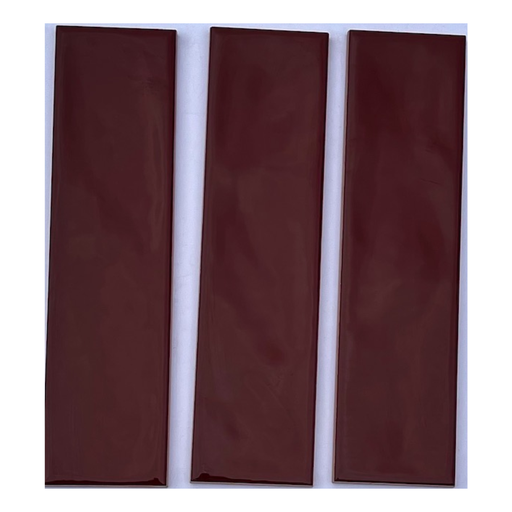 [DSH-M6817H] Gạch thẻ gợn sóng đỏ 68x280mm M6817H